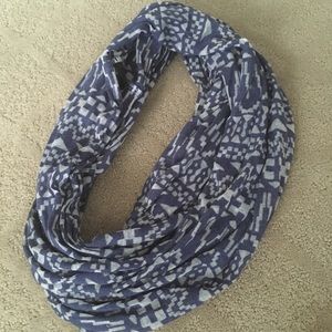Blue infinity scarf